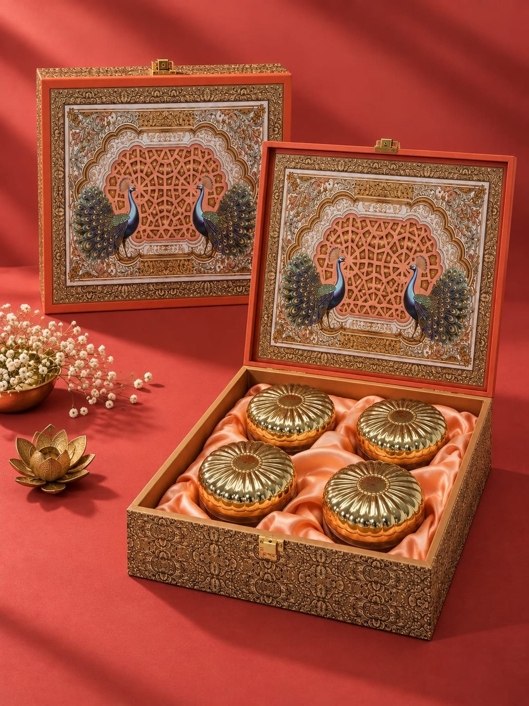 4 Peacock Dry Fruit Gift Box (460g)