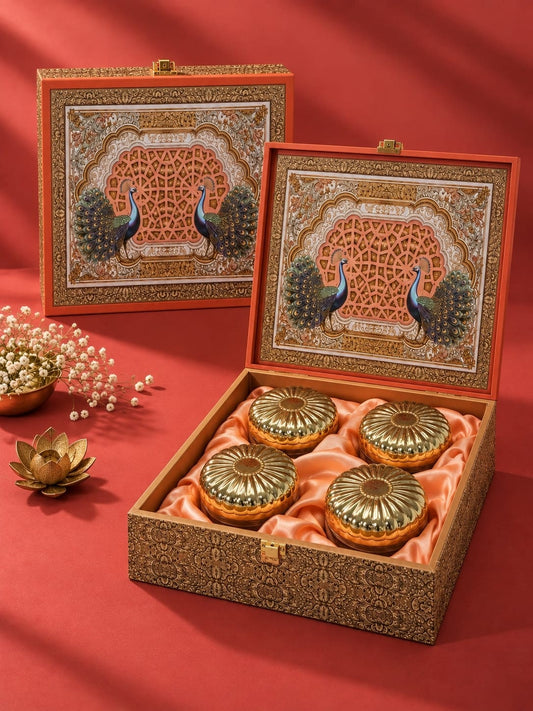 4 Peacock Dry Fruit Gift Box (460g)