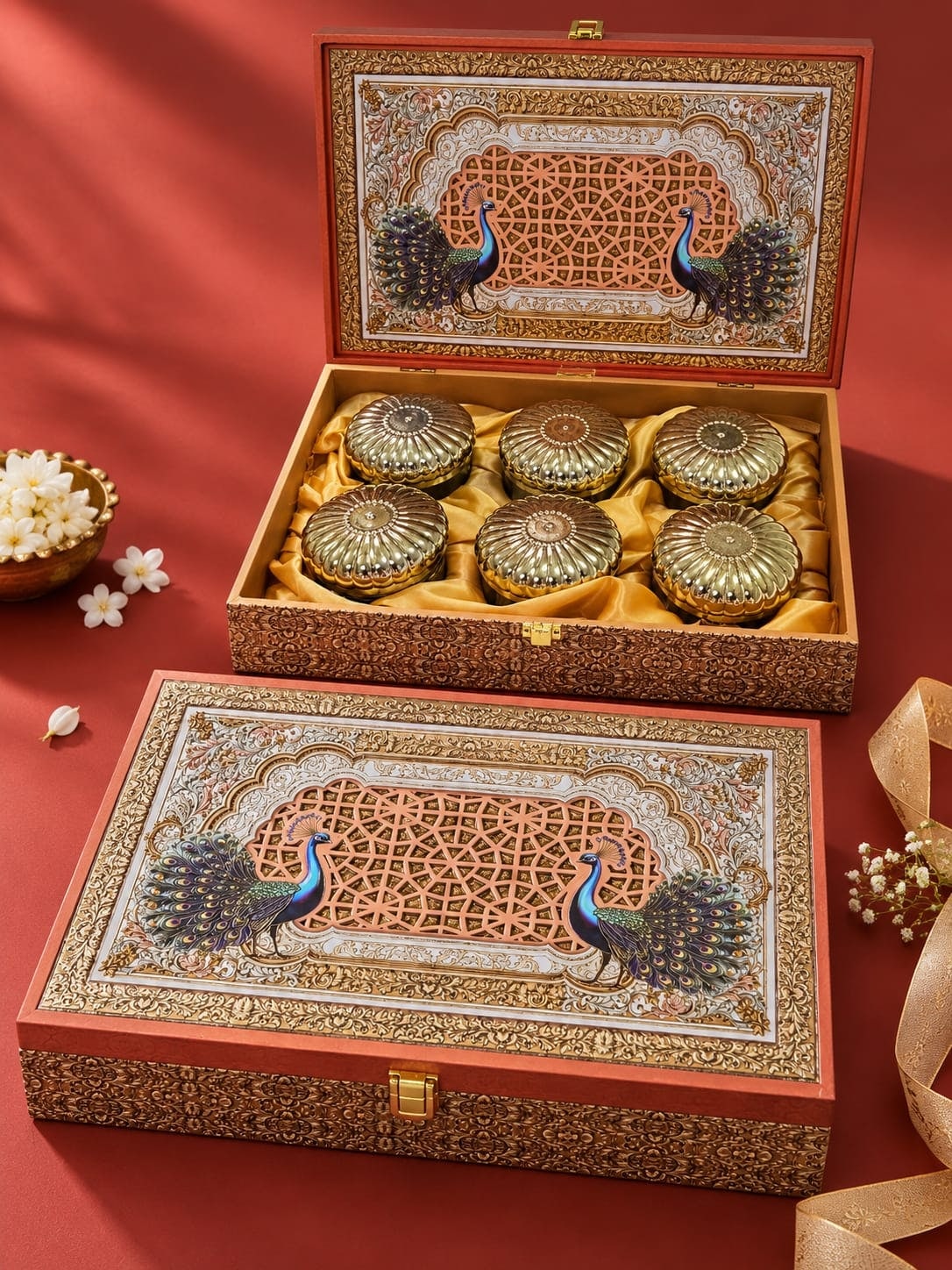 6 Peacock Dry Fruit Gift Box (745g)