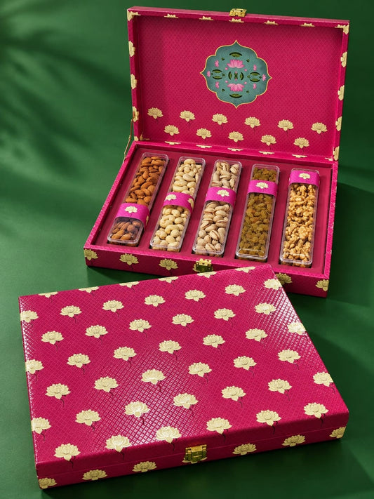 Floral Dry Fruit Gift Box (845g)